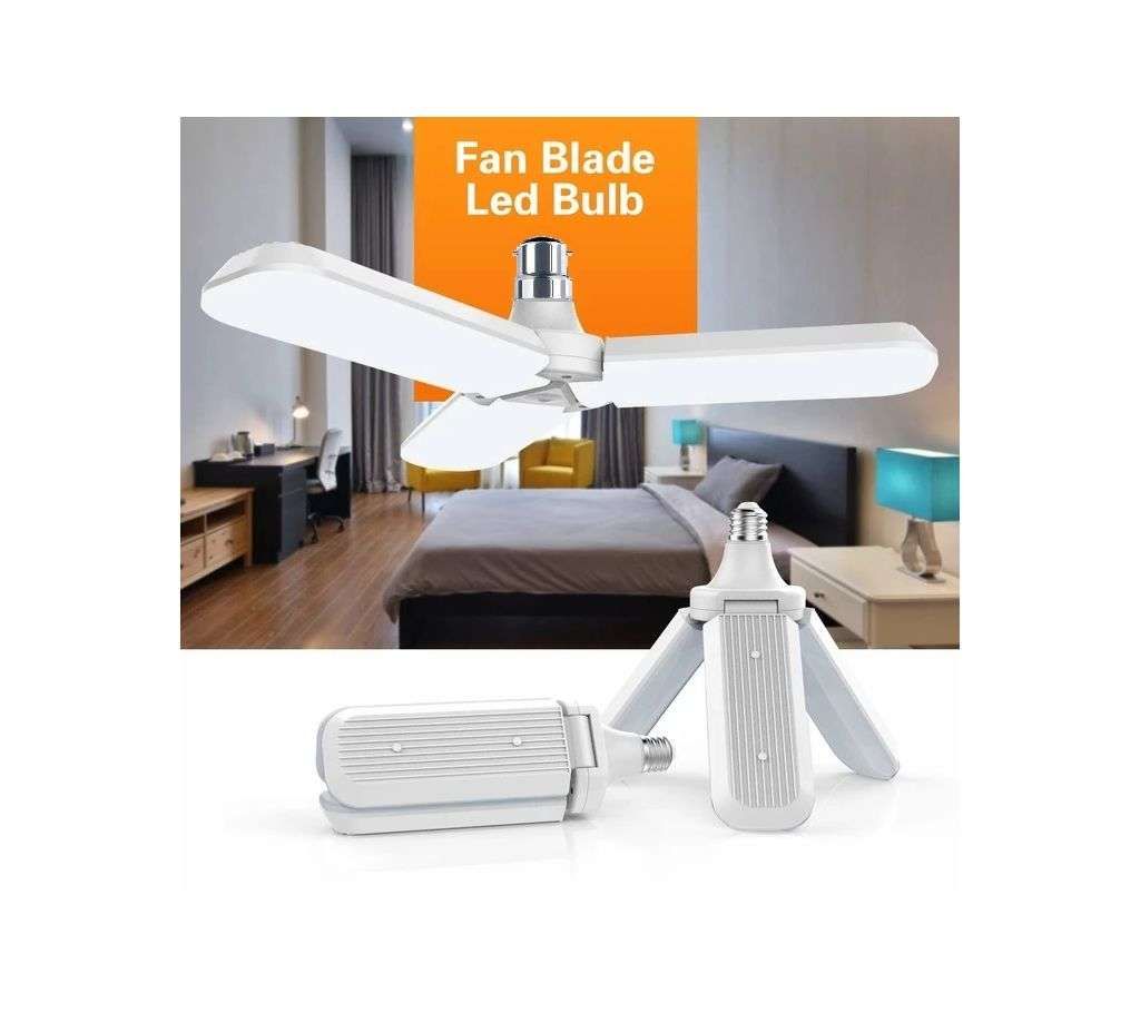 Blade Fan With LED Bulb  E27 PATCH / Pin - 45w