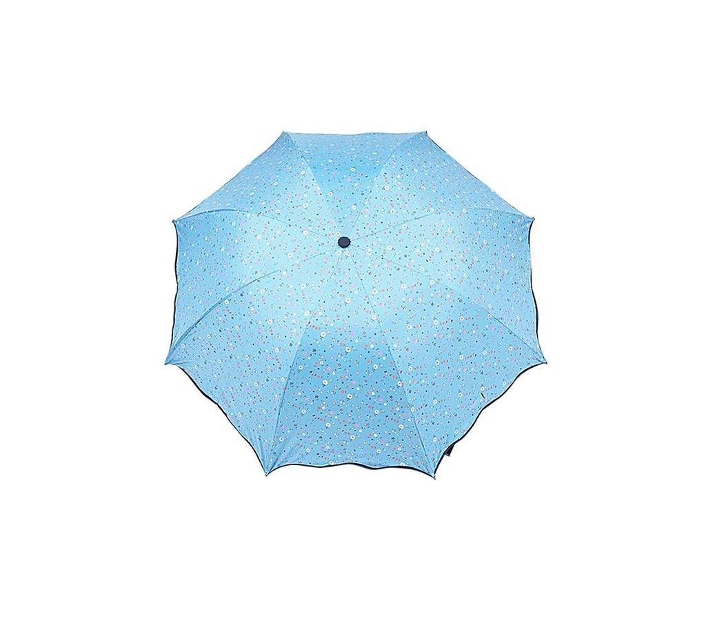 Light Blue Polyester Umbrella