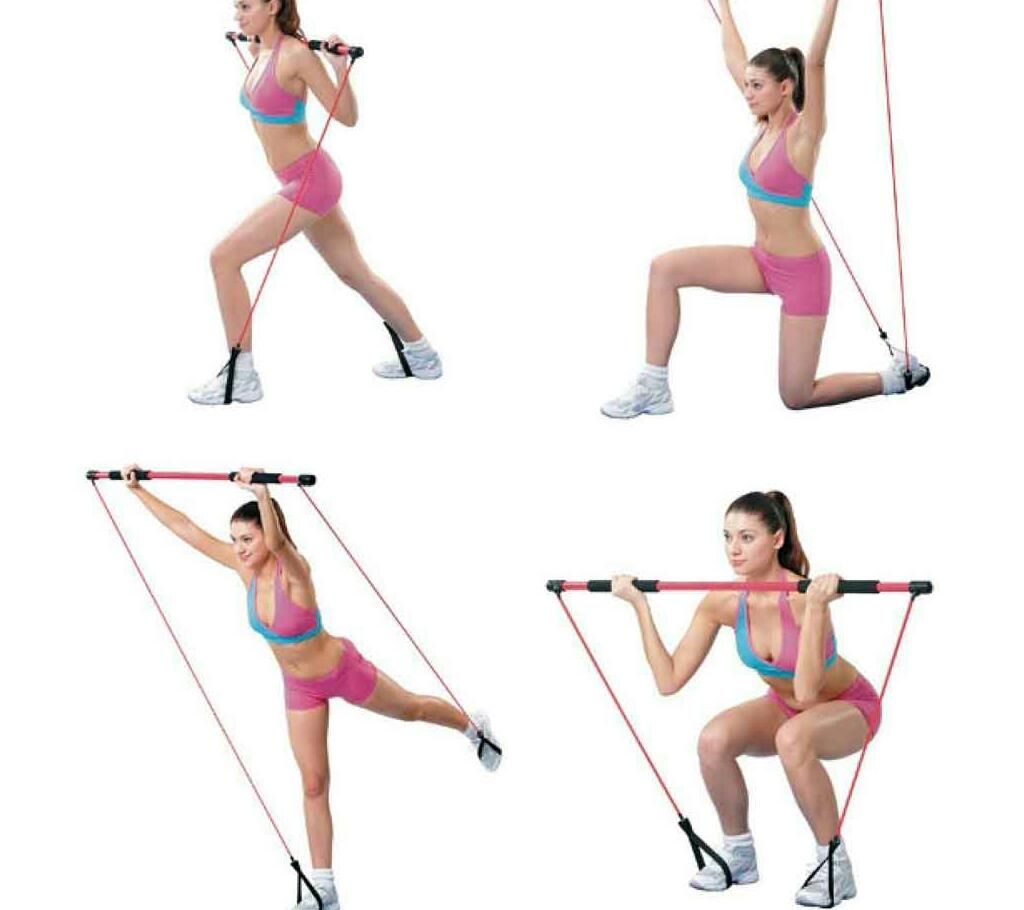 Portable  pilates  Body Work Out  DVD