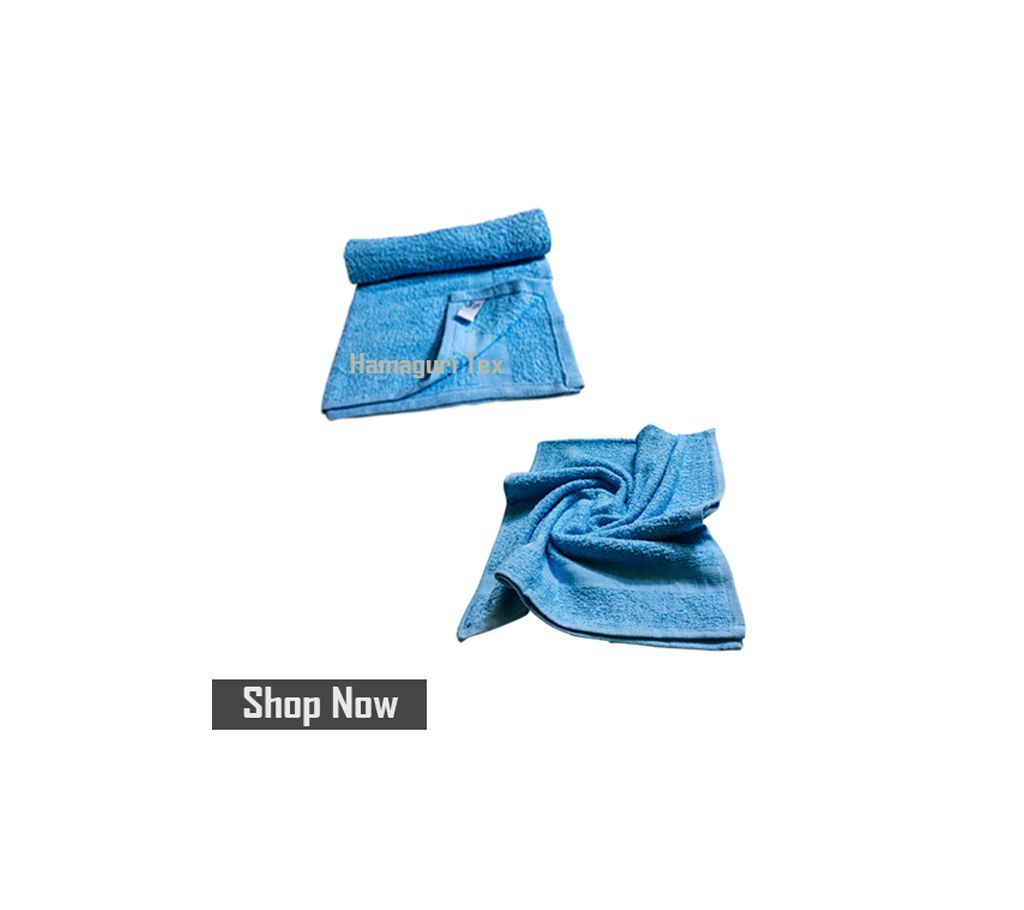 100 % Premium Quality Bath Towel Blue 2pcs