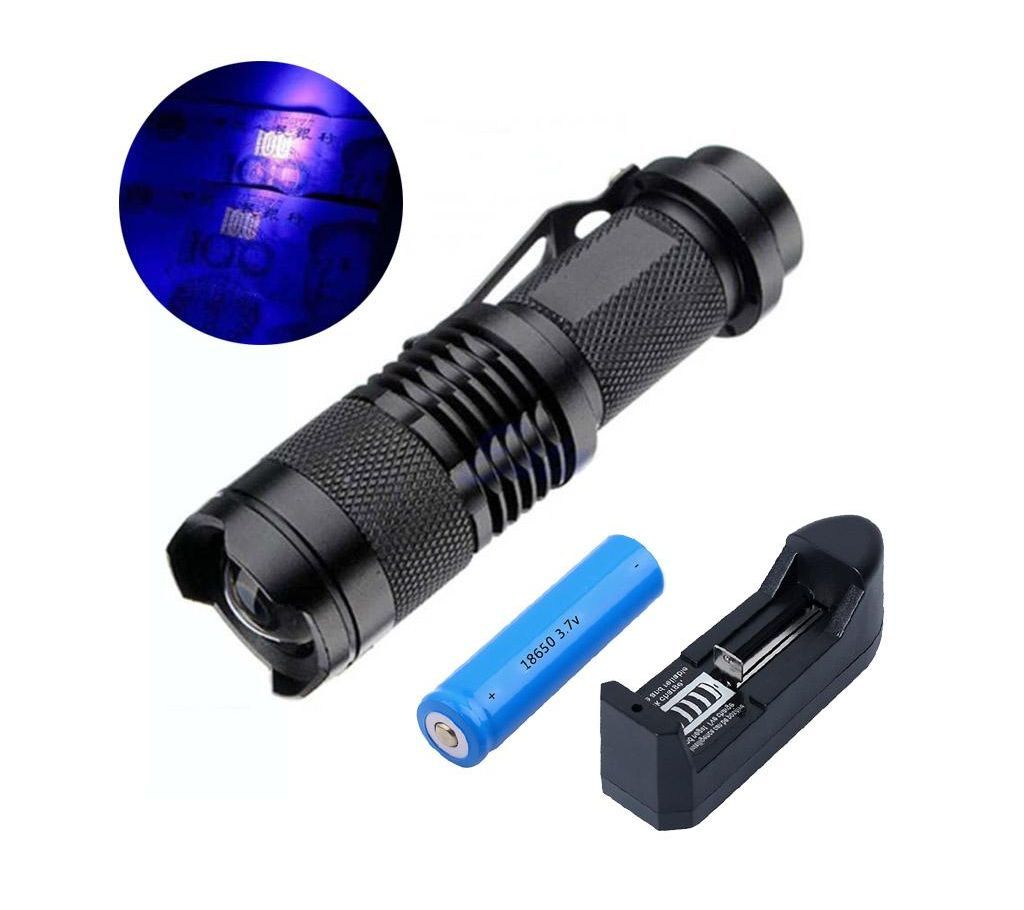 UV LED Flashlight Torch Light
