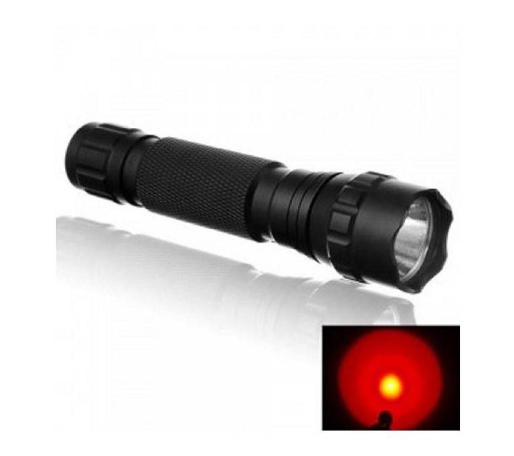 Led Torch Light With Charger - Black