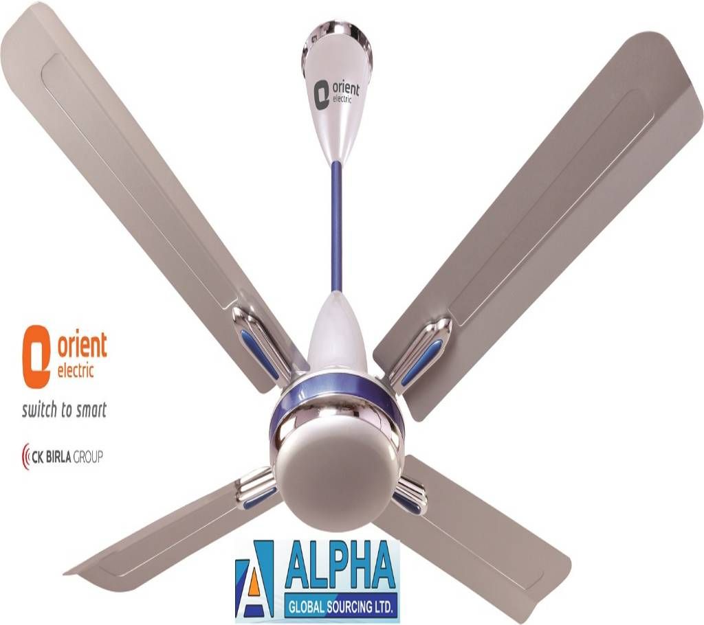 Quadro Silver-Blue Ceiling Fan 48’’