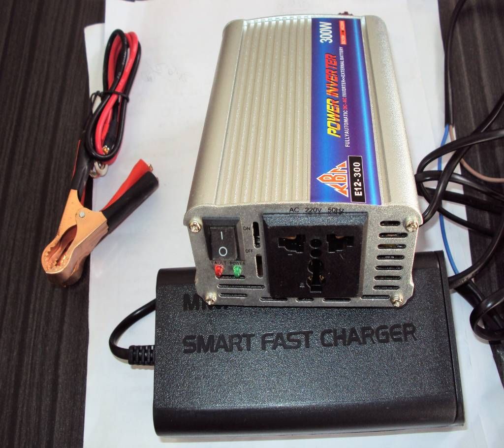 Power Inverter/IPS-500Watt & Battery Charger-5Amp Set