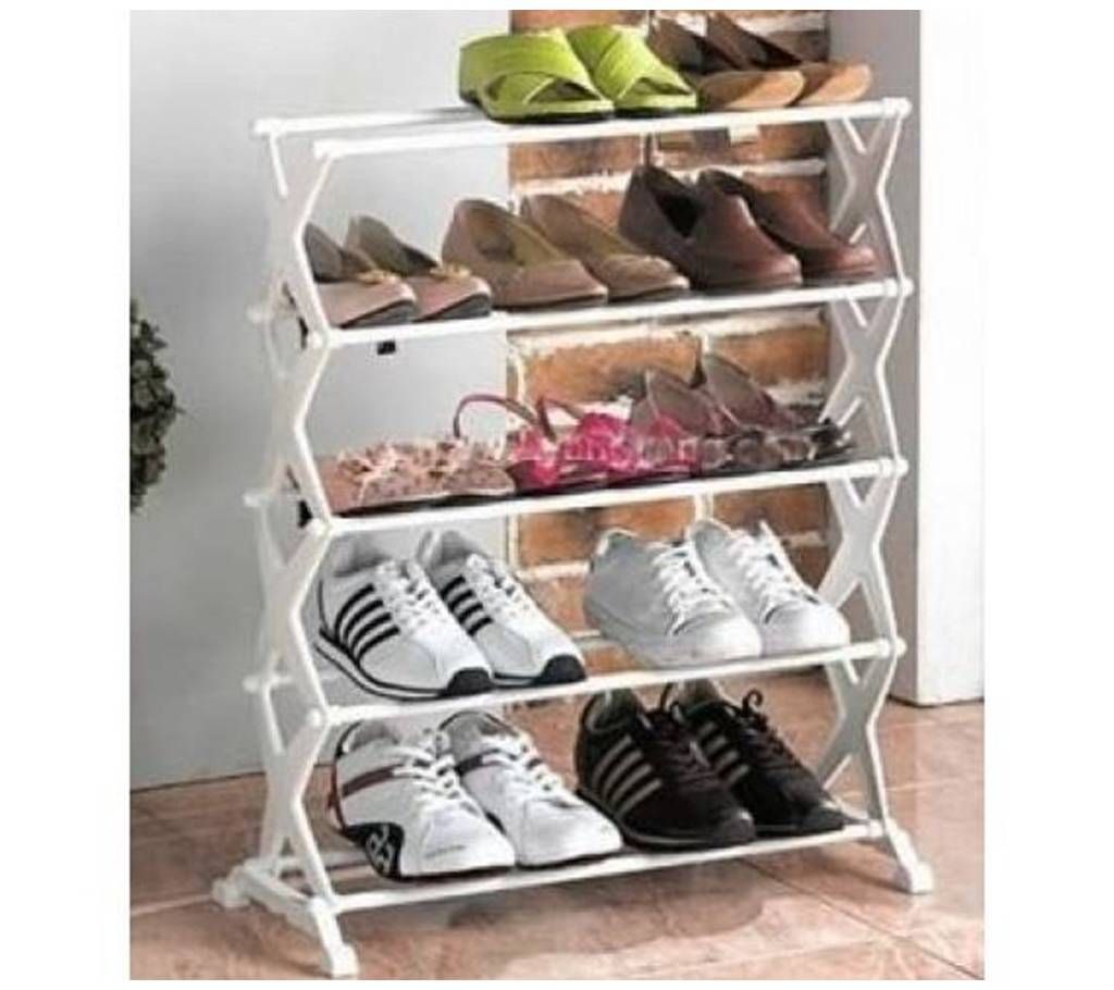 5 Tier X Shape Shoe Storage Rack