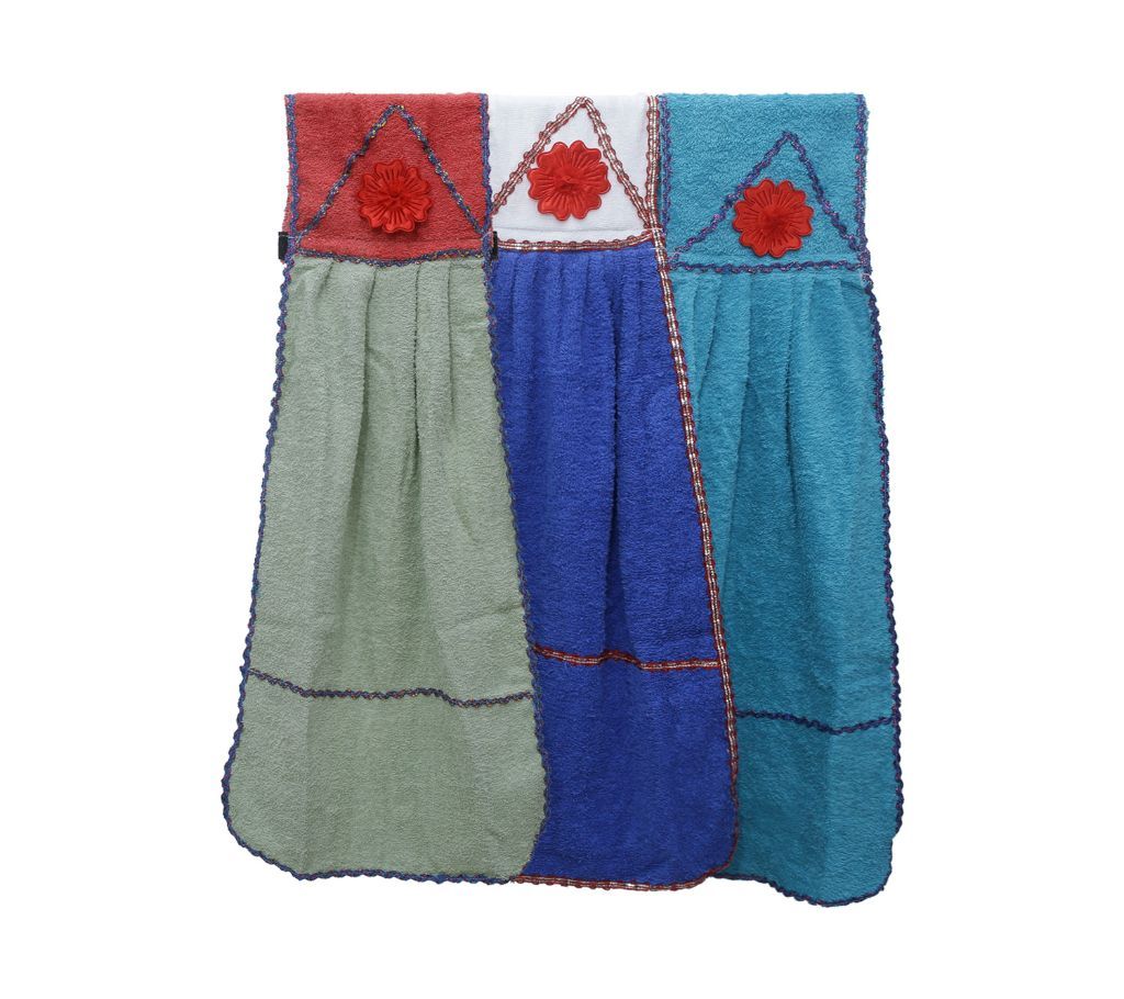 3 Piece Assorted Color Basin Towel