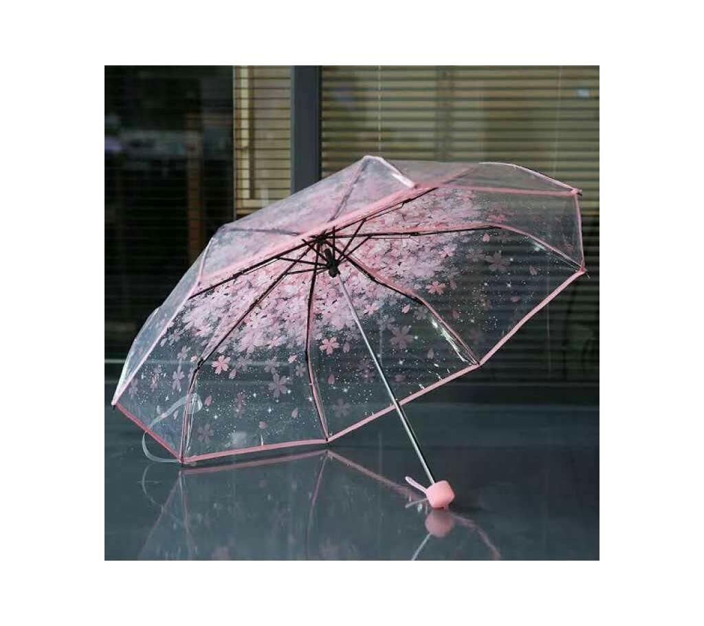 Transparent 3 Fold Imported Umbrella