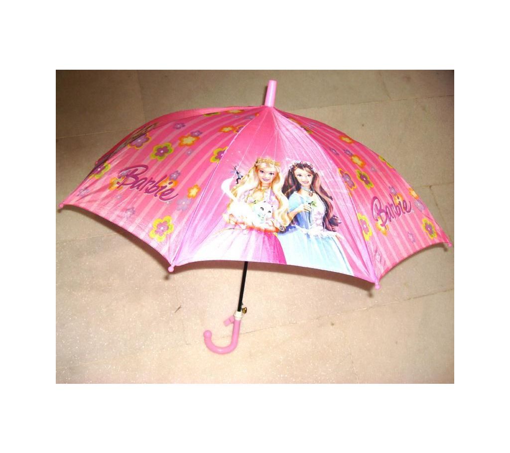 Barbie Princess for Children Semi- Automatic sunny and rainy Umbrella (Code-HS207)
