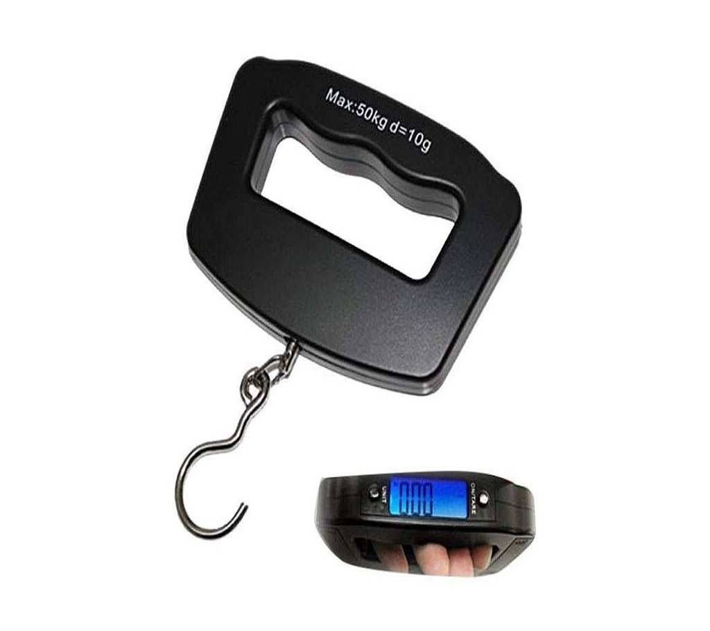 LCD 50kg Digital Electronic Luggage Weight Scale - Black