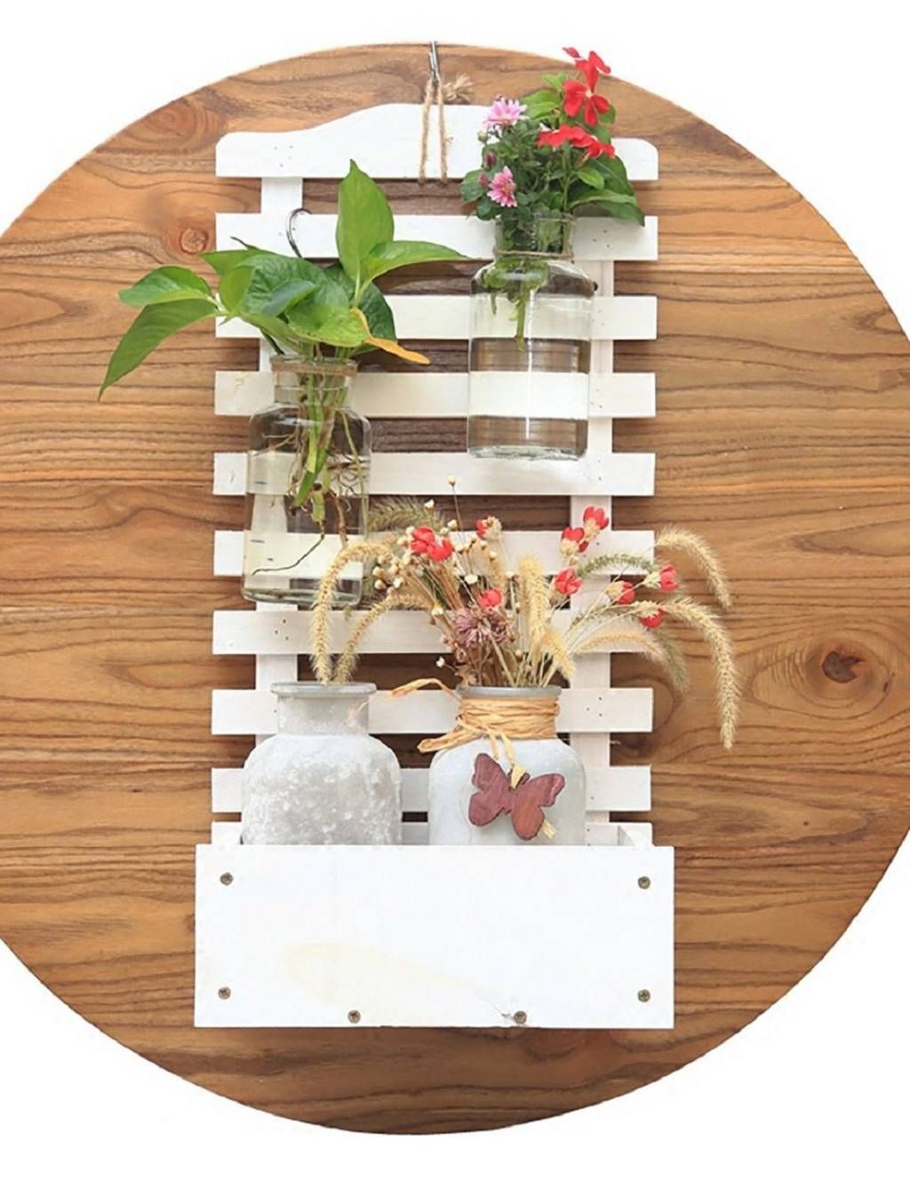 Hanging Wooden Trolley 
