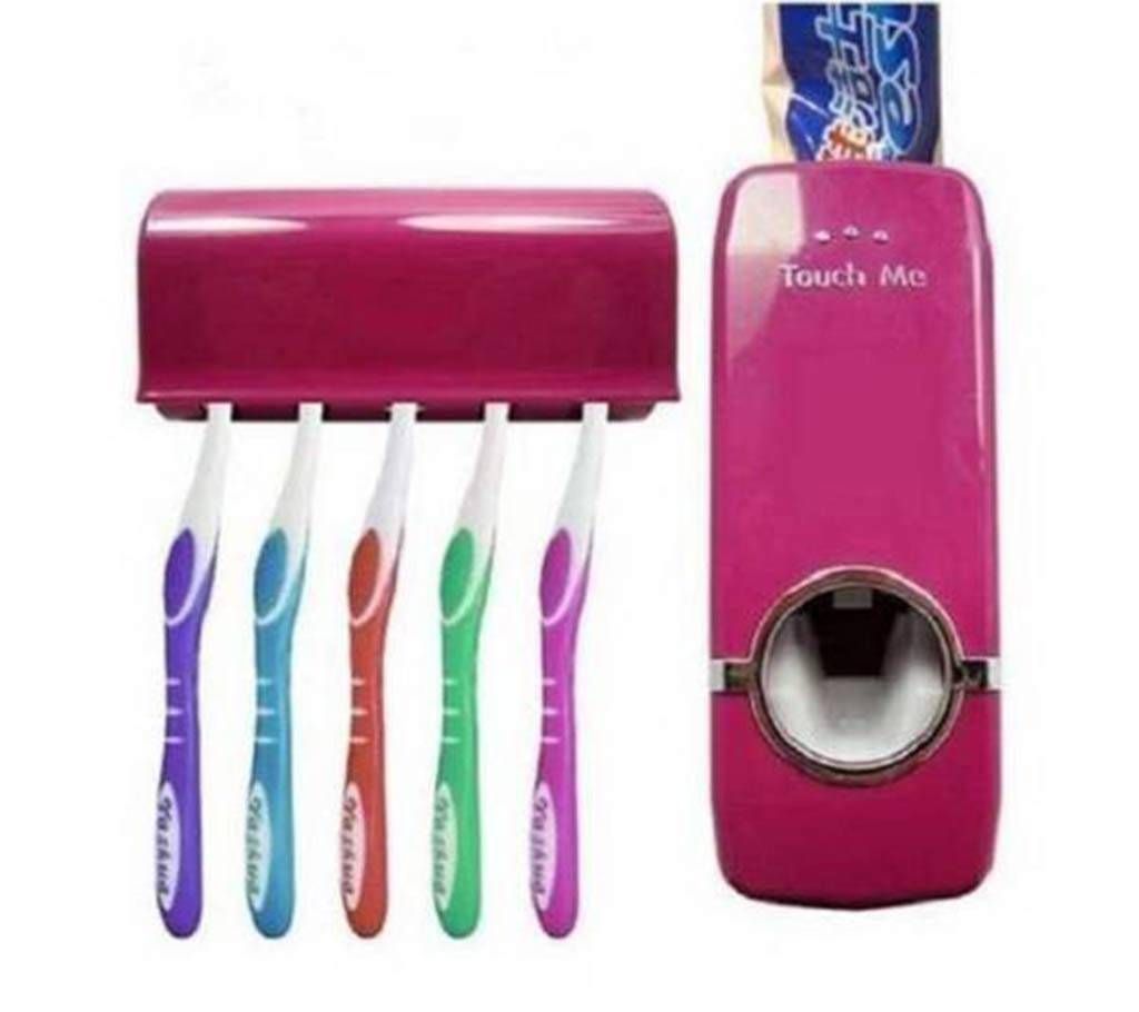 Toothpaste Dispenser & toothbrush Holder