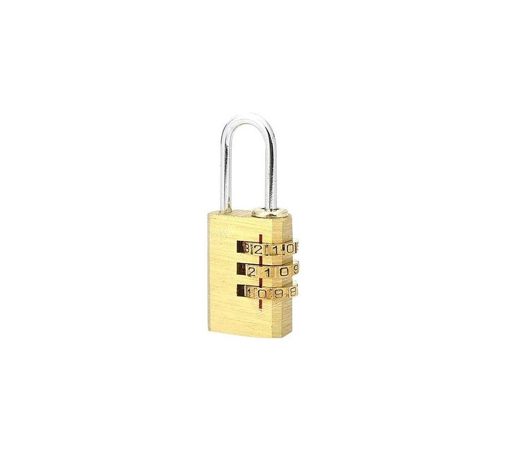Reset-able Combination Padlock - Golden