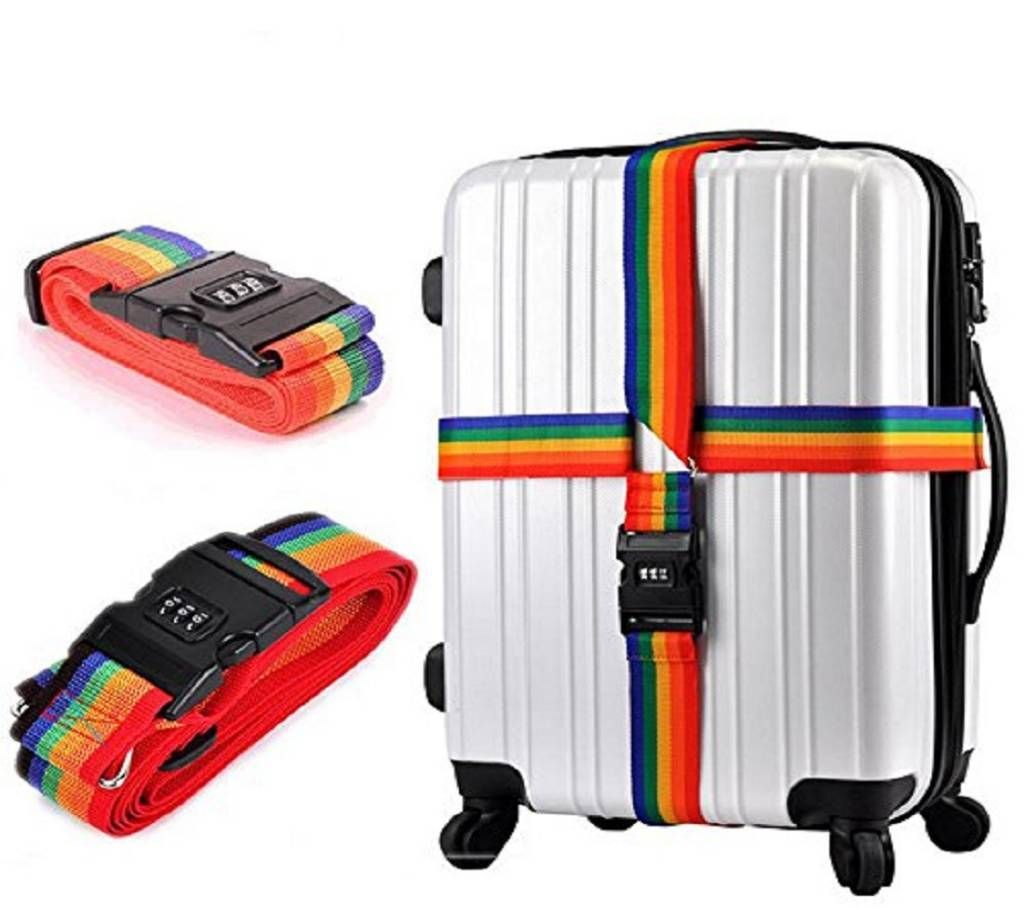 3 Digit Password Lock Belt Strap for Travel Luggage 