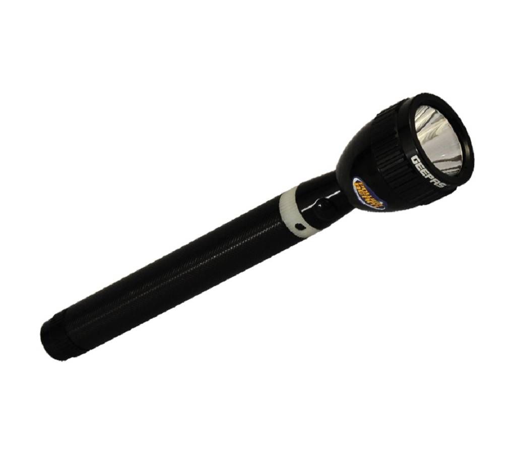Geepas 3803 Rechargeable Flashlight 5 Battery Torch Light - 2000 Meters