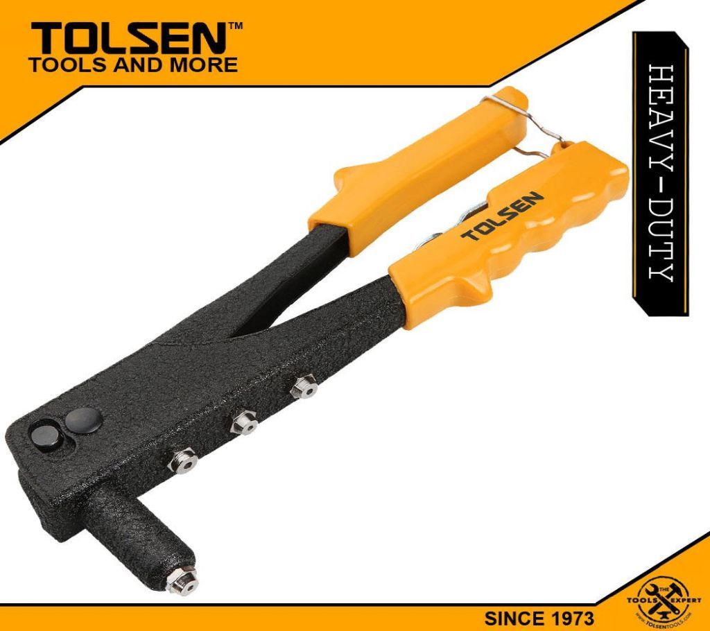 TOLSEN Heavy Duty Steel Hand Riveter (10") PVC Handle 43001