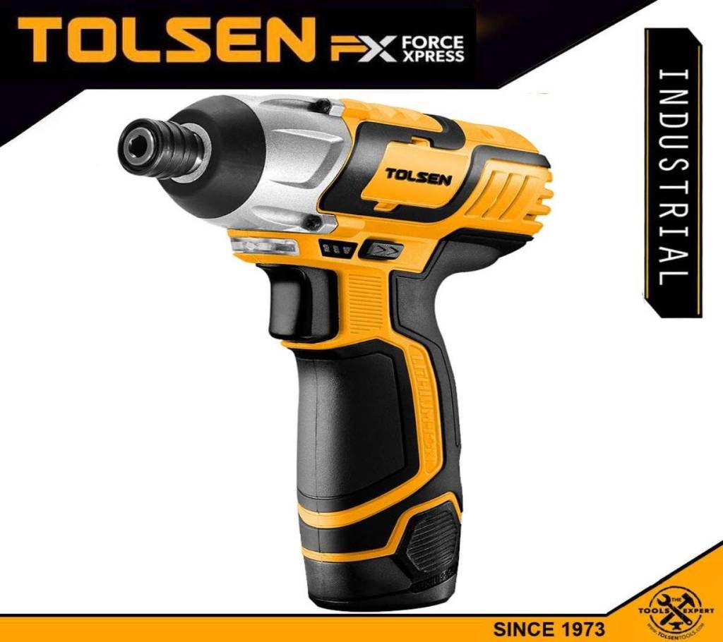 TOLSEN LI-ON Impact Drill/Screwdriver (12V) Soft Grip Handle 79025
