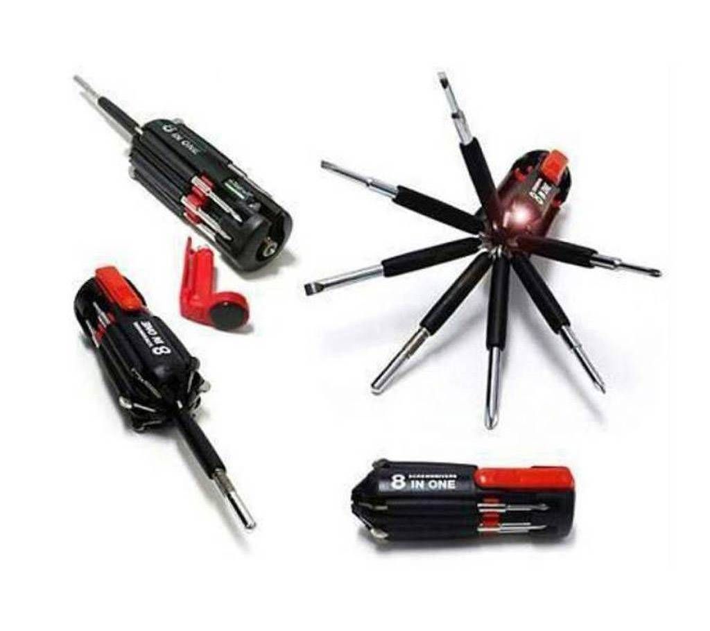 8 IN 1 Multi screwdriver With Torch