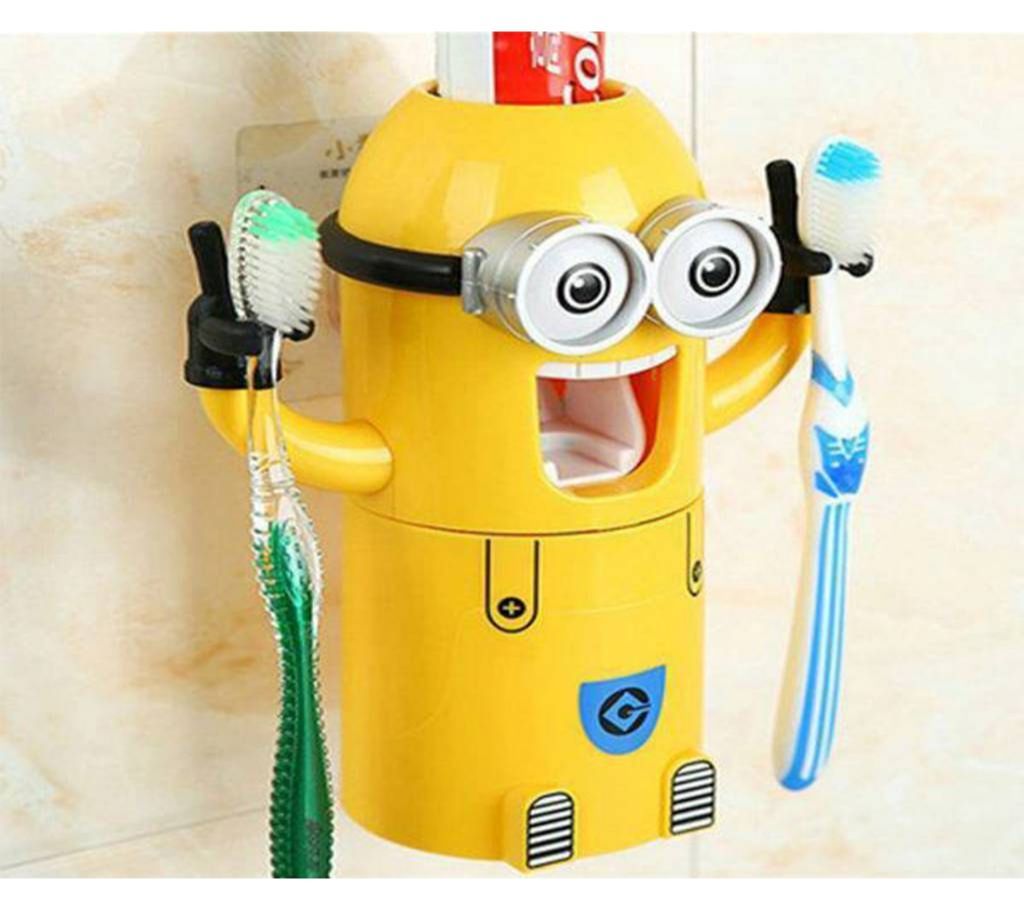 Minion Tooth Dispenser and Toothbrush Holder