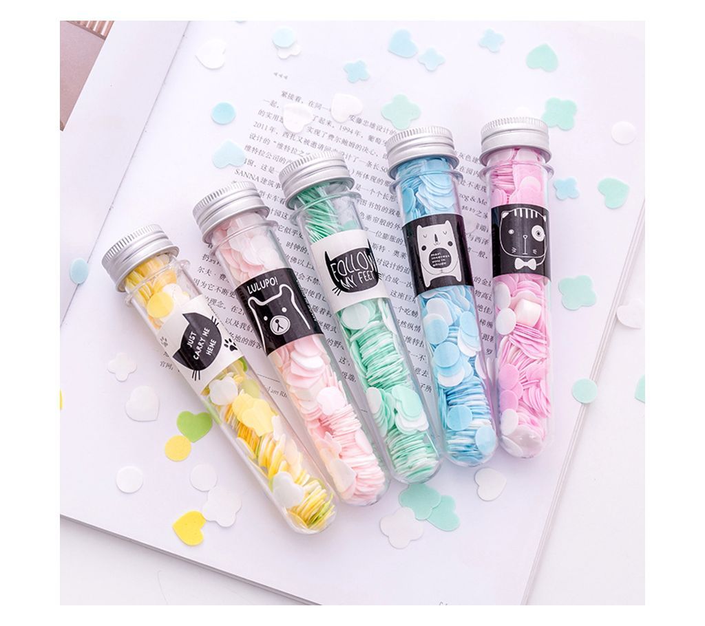 Travel Bath Flakes Portable Flower Hand Soap Outdoor Soap Paper Slice Mini Bottled Hands Washing Soap Tablets