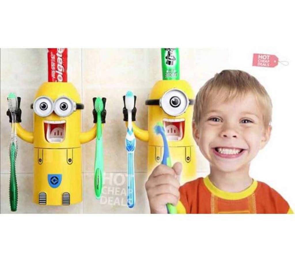 Minions Toothpaste Dispenser & toothbrush Holder
