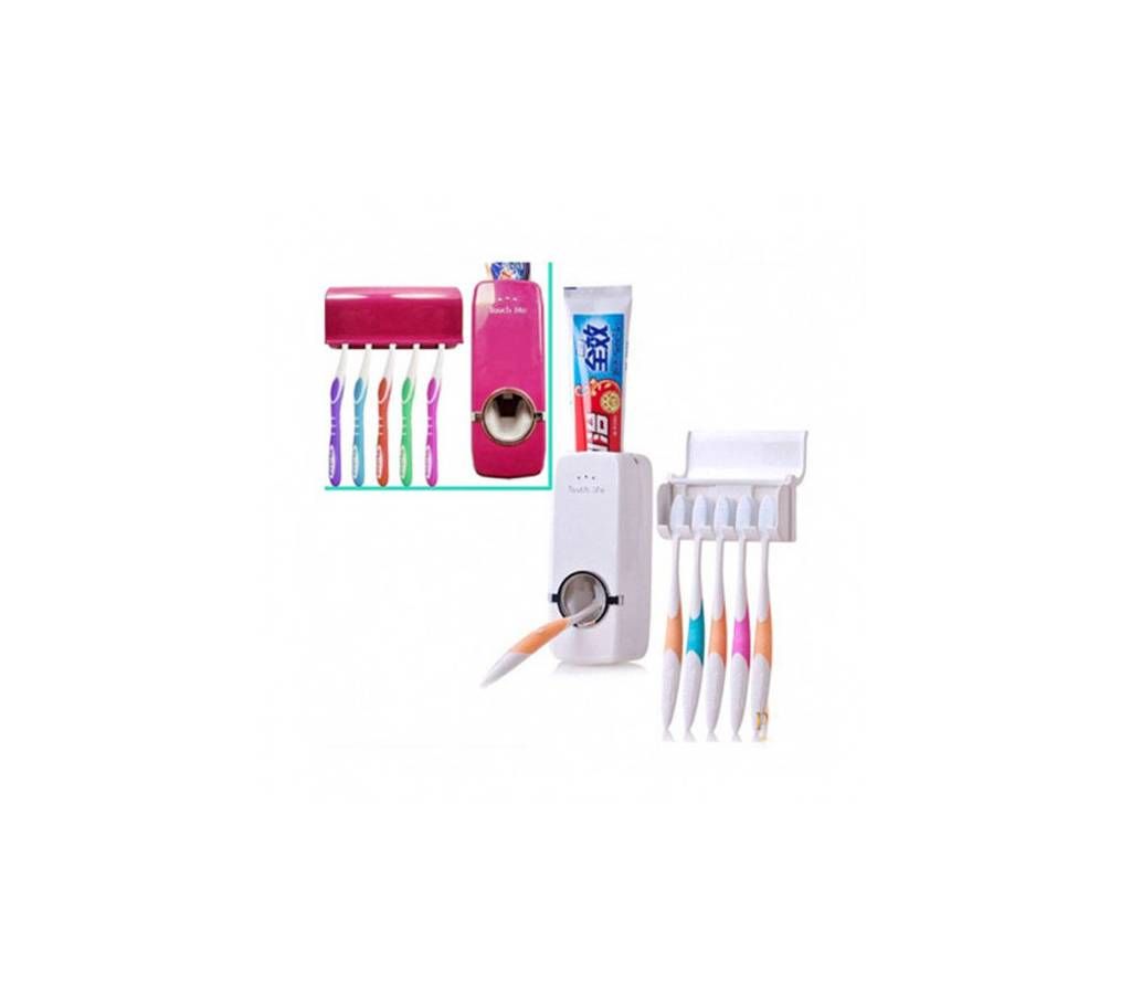 Toothbrush Holder Toothpaste Dispenser