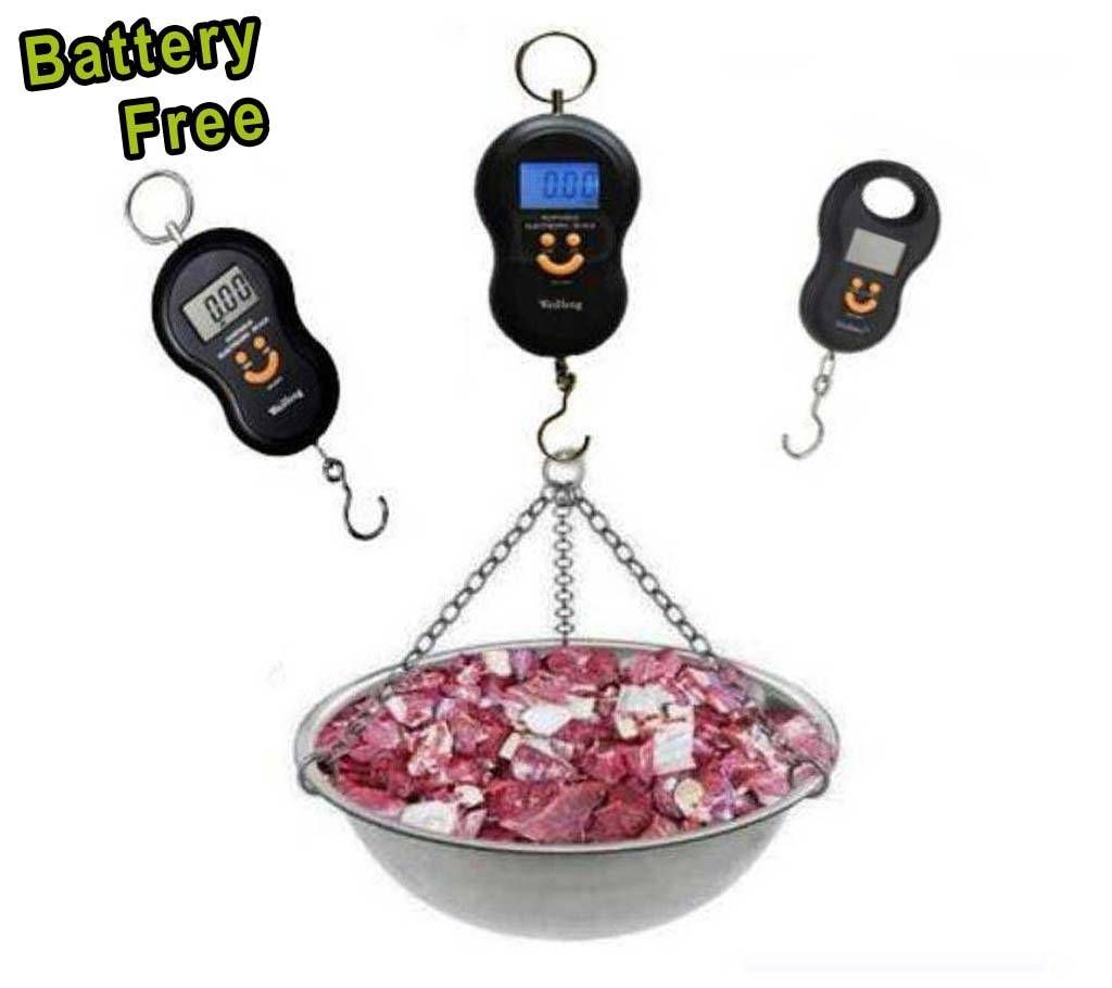 Portable Hand Electronic Scale 50 KG Max (Battery free) 