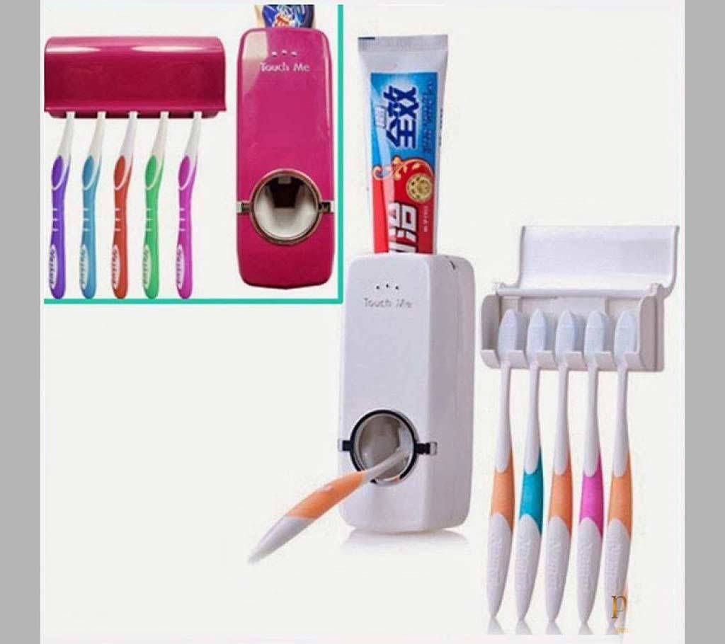 Automatic toothbrush dispenser & toothbrush holder 