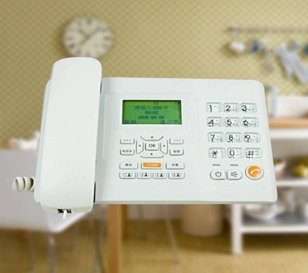Gsm Desk Phone set Sim Supported