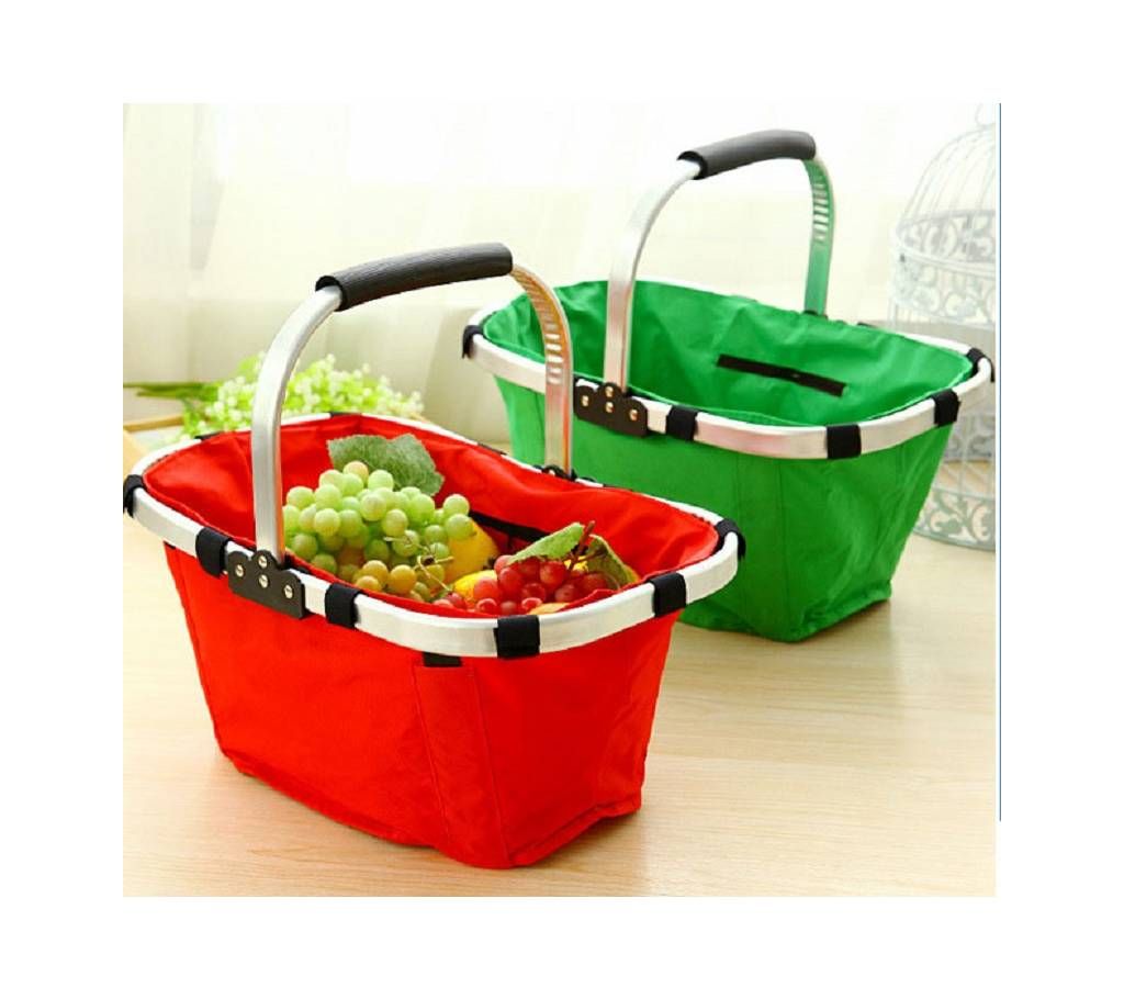 Fabric Lightweight Insulated Foldable Picnic Tote Basket