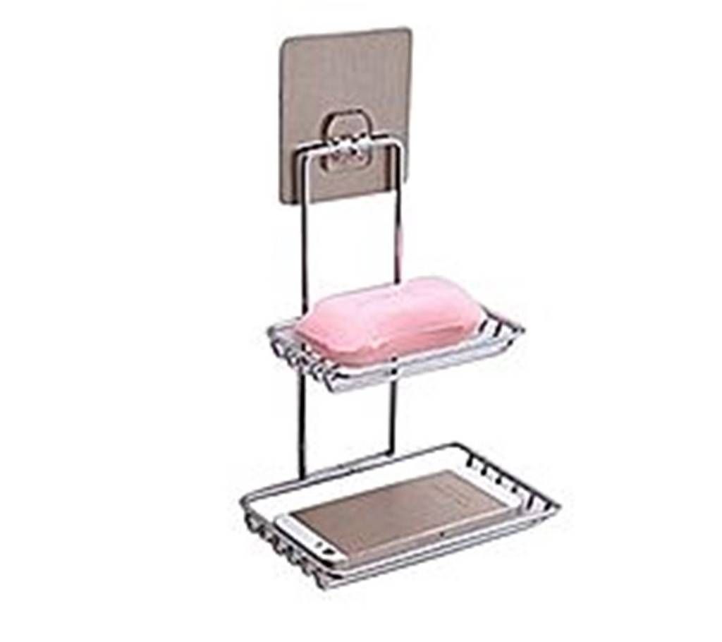 Lady Bee Double Layer Stainless Steel Soap Stand