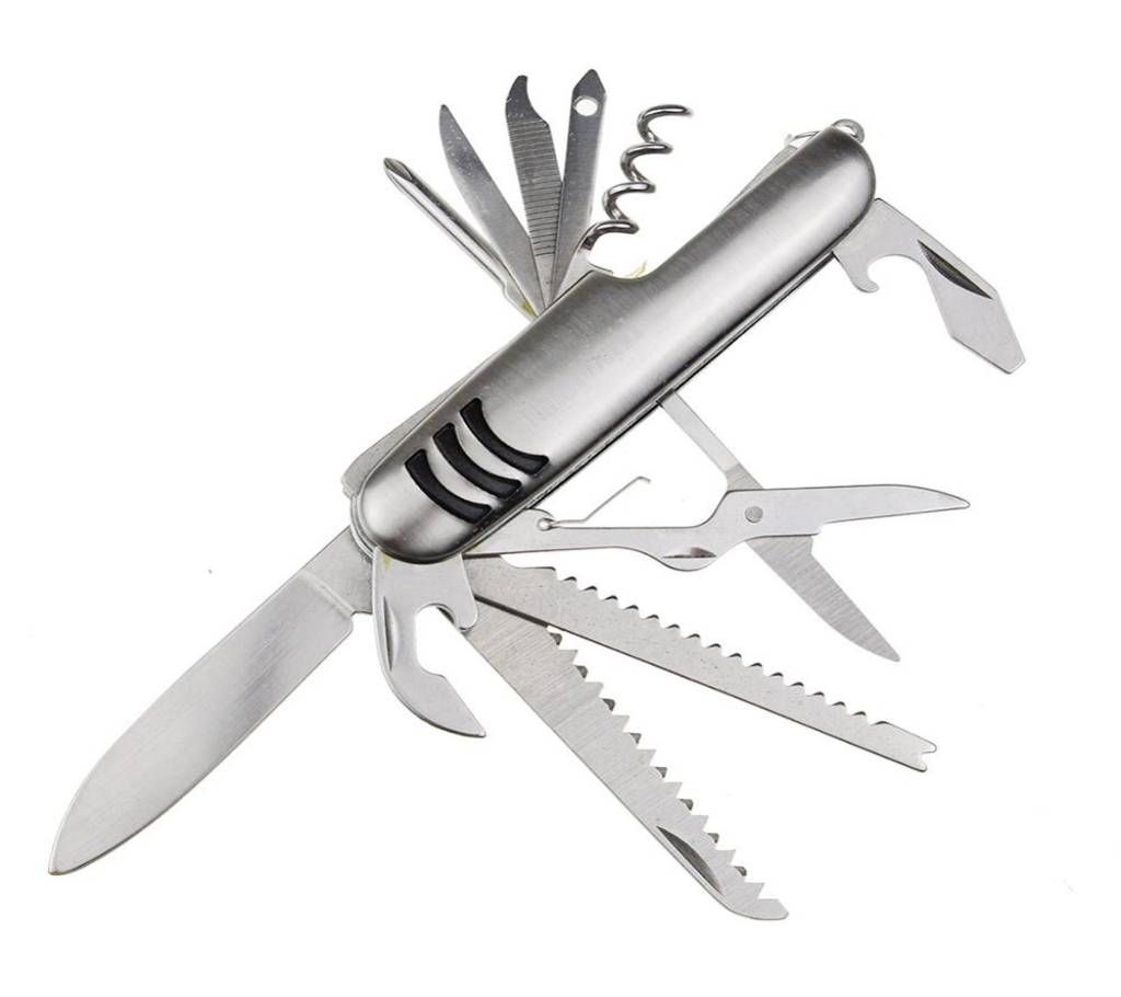 11 In 1 Multi-functional Swiss Stainless Steel Pocket knife