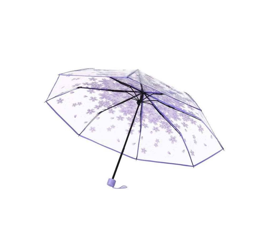 Transparent Umbrella- Purple