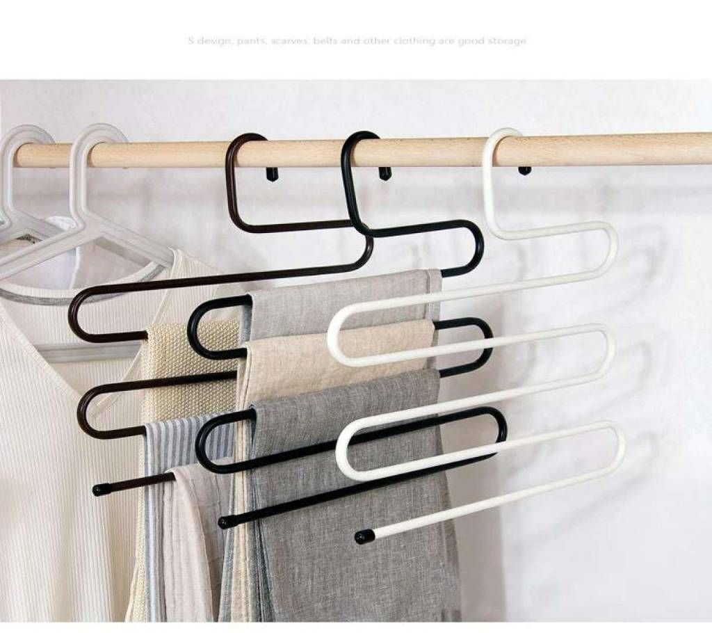 5 layers S Shape MultiFunctional Clothes Hangers 