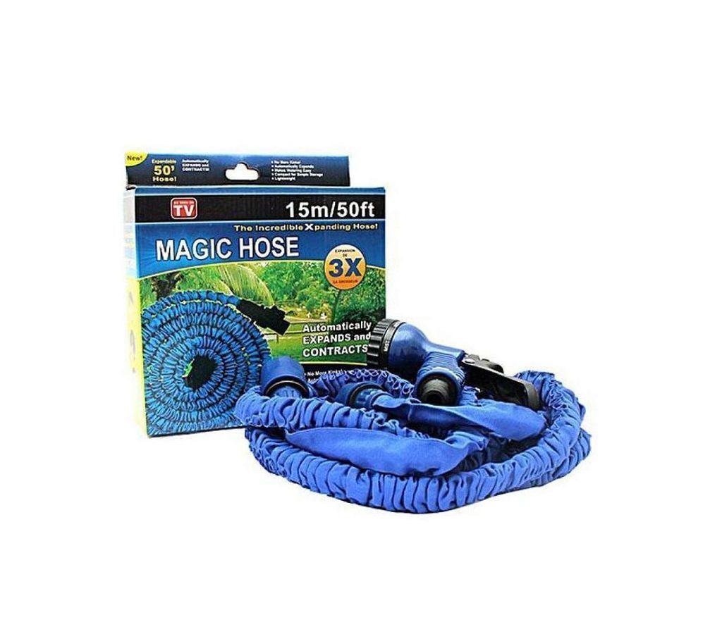 Magic Car Washing Hose Pipe 50 ft.  Blue