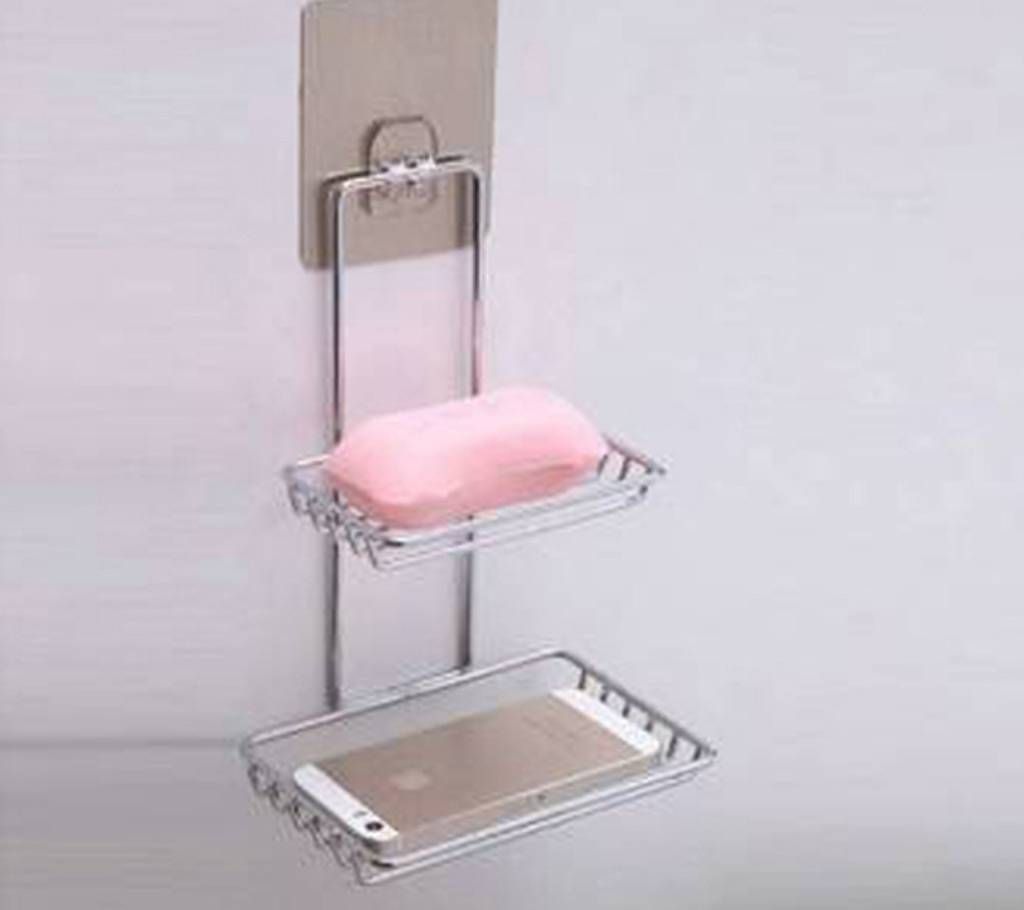 Double layer soap shelf 