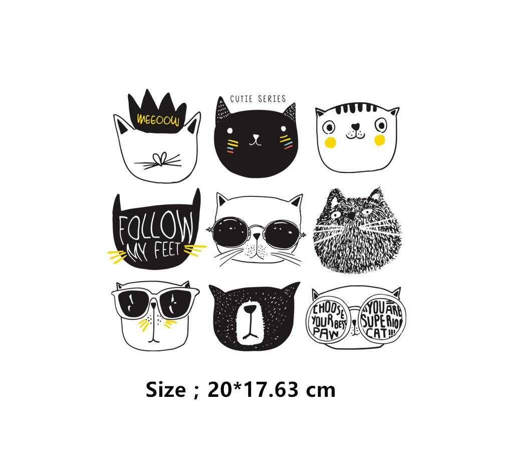 Clothing stickers - 9 Design Combo