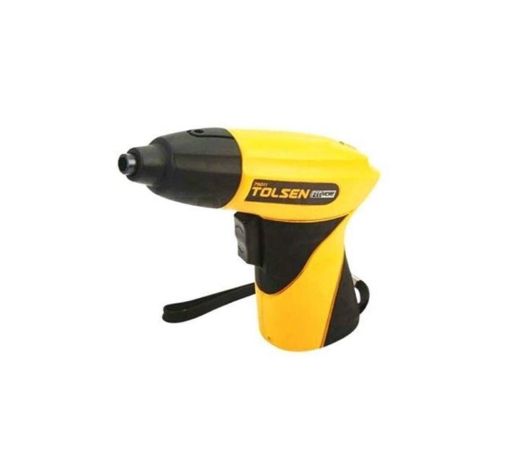 Tolsen Cordless Screwdriver Drill Set - Yellow and Black