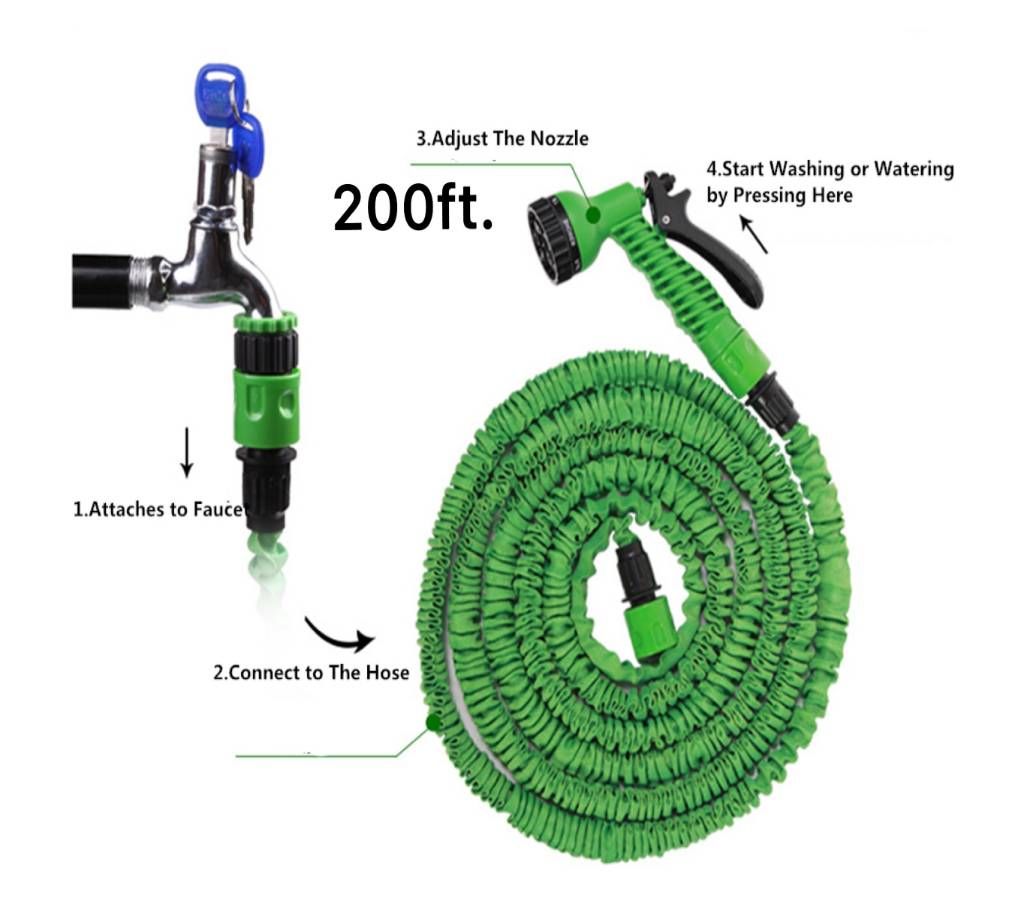 Magic Hose Pipe 200ft. With Double Connector