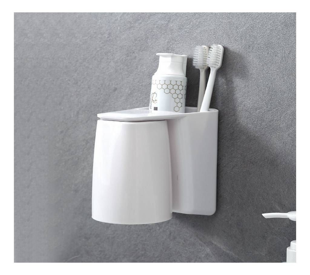 Magnetic Rinse Cup Toothbrush Holder