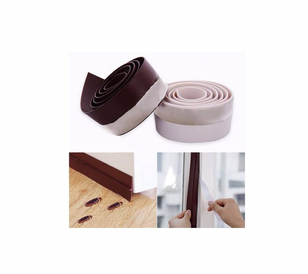 Door Bottom Sealing Silicone Draft Stopper Adhesive strip Stickers