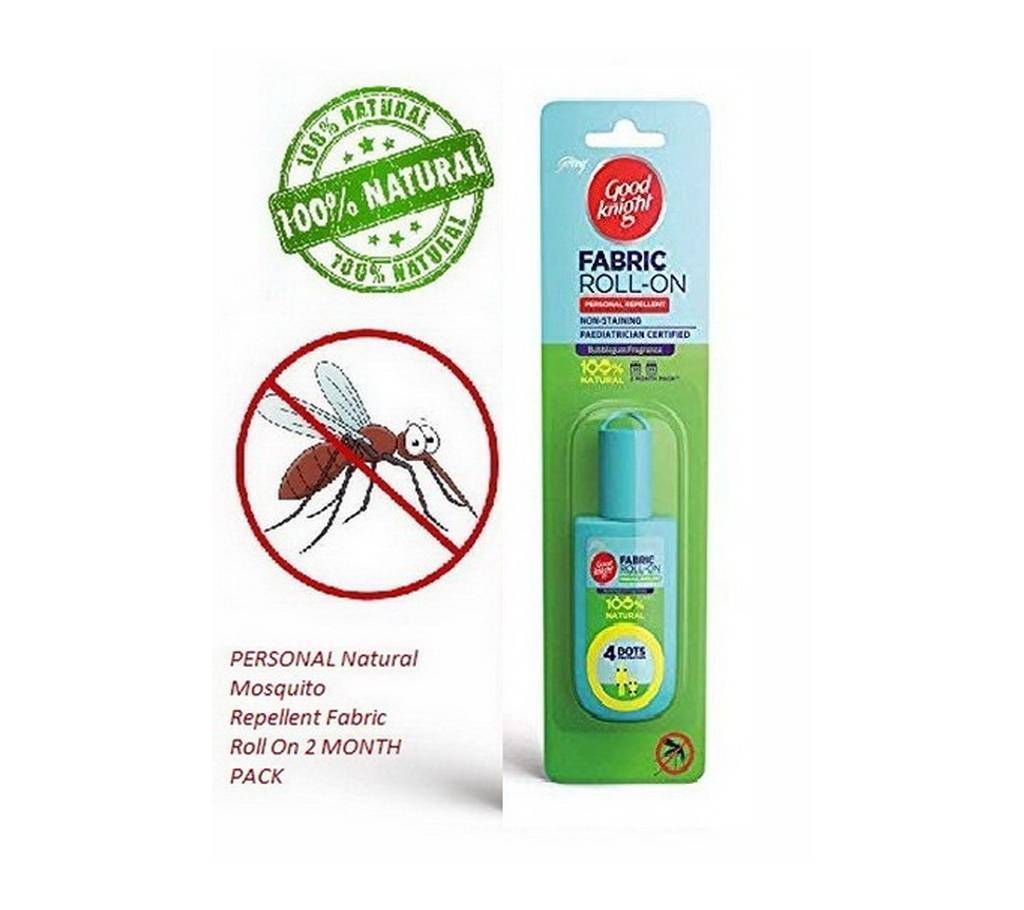 Natural Mosquito Repellent Fabric Roll On 2 MONTH PACK-8ml-India 
