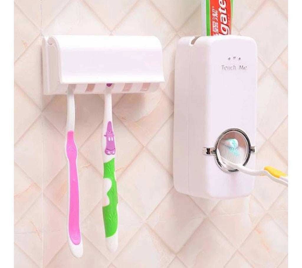 Touch Me Automatic Toothpaste Dispenser & Brush
