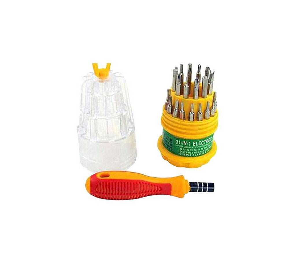 31-in-1 Screwdriver Tool Set - Yellow
