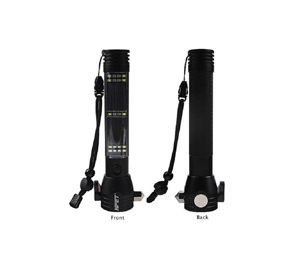 Multi Functional Solar power Rechargeable LED Torch