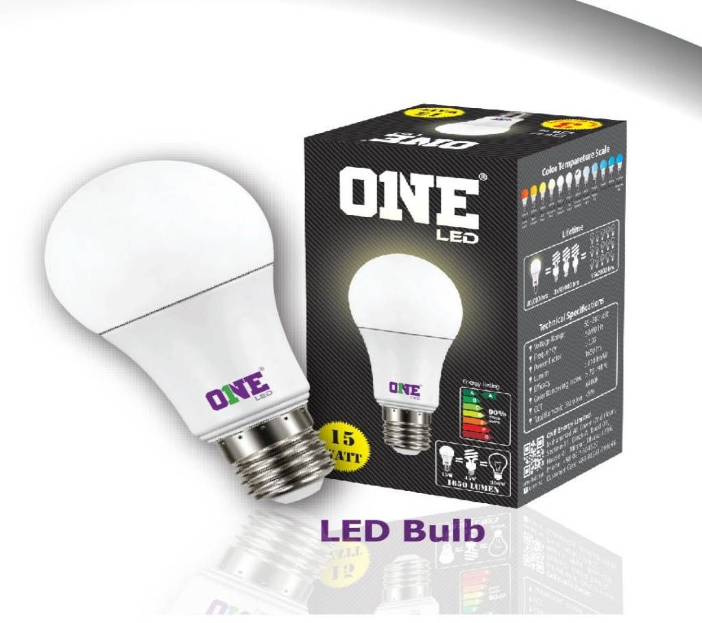 ONE LED BULB 12 Watt  (1 Years Guarantee)