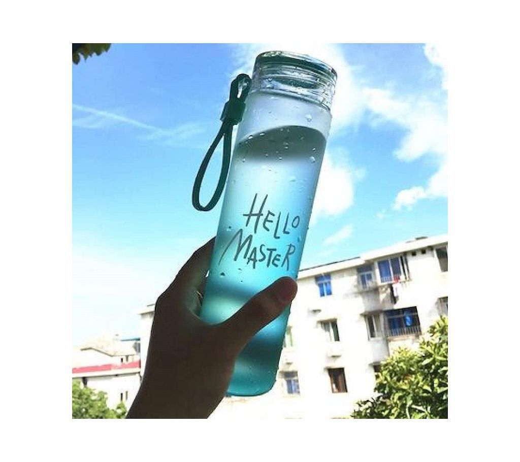 Hello Master Glass Water Bottle