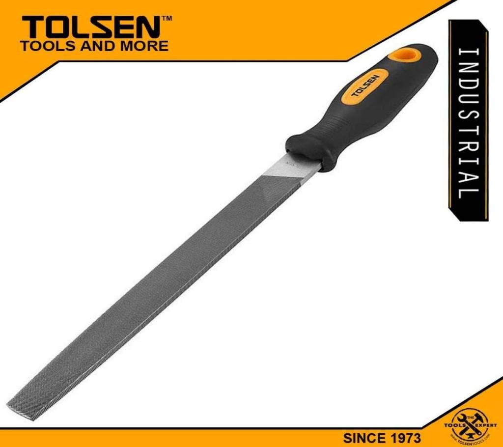 TOLSEN 8" Steel File Flat TPR Handle 32001