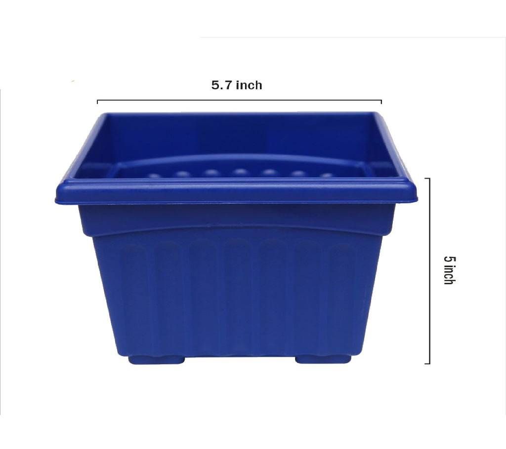 Square plastic pot 5.7 inches