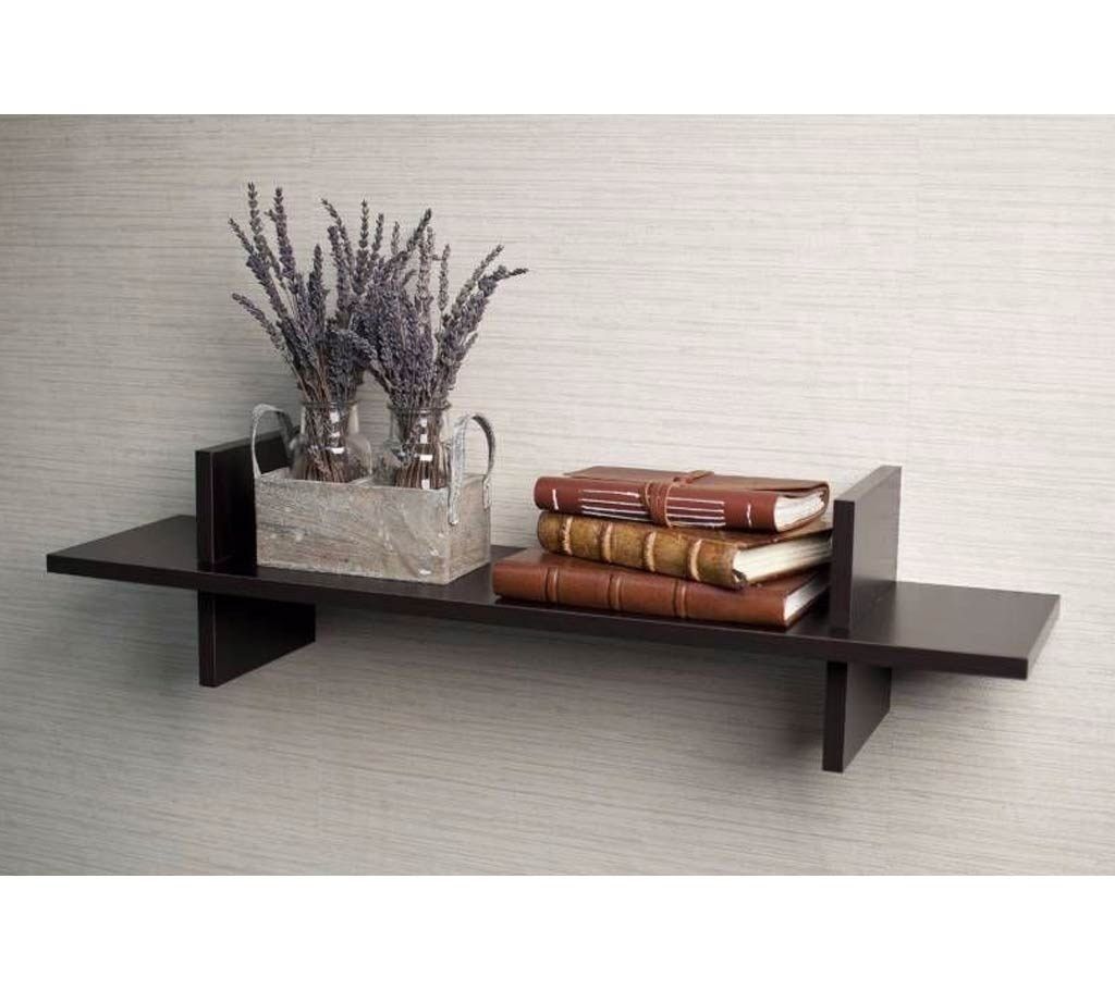 Wooden wall shelf