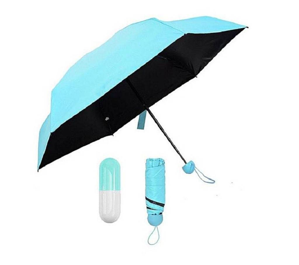 Mini Capsule pocket Umbrella - Sky Blue 7"